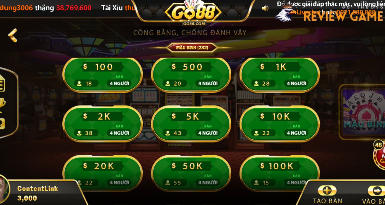 Hướng dẫn chơi Mậu Binh Go88 chi tiết cho newbie