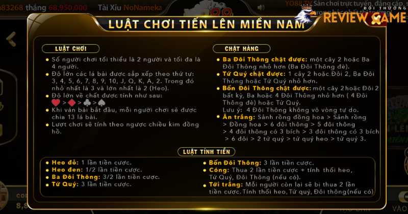 Luật chơi Tiến lên miền Nam Yo88